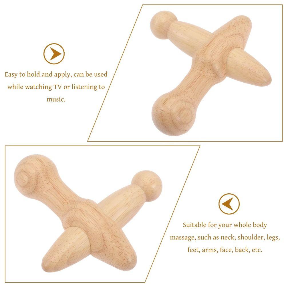 Handheld Wooden Foot Massage Stick Wood Trigger Point Massager Full Body Relaxation