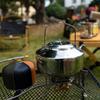Portable Outdoor Stainless Steel Camping Kettle - Perfect for Hiking, Fishing, Picnics, and Self-Driving Trips