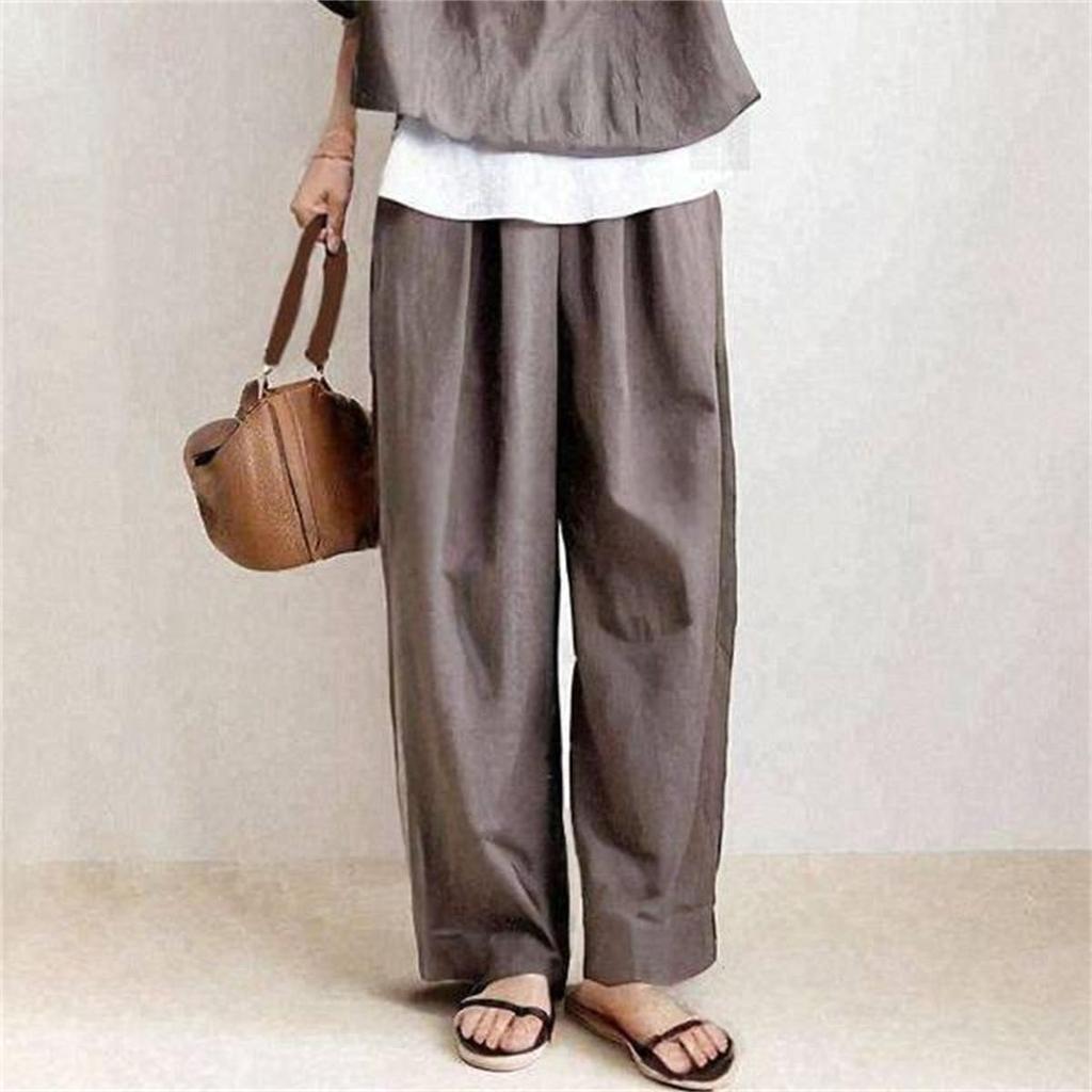 [YUANYUAN] Women's 2-Piece Set: Hoodie & Long Pants Set, Summer Suit Pants, Jersey, Short Sleeve, Hooded, Loose Fit, Simple, Casual, Figure-Flattering