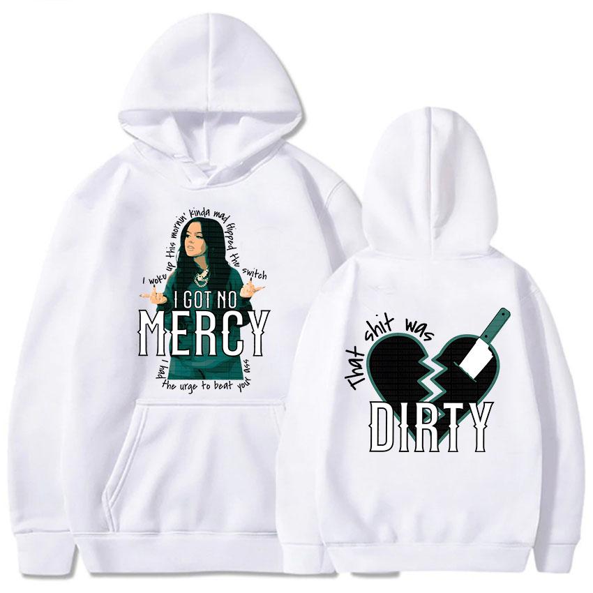 

Jessie Murph Hoodie Hip Hop Удобные толстовки с капюшоном из флиса Ретро-одежда Ropa Mujer Vintage Soft Pullovers XS белый