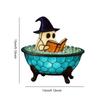 Halloween Cute LED Resin Lamp Light-Indoor Figurine Lamps Reading Book Ghost Lights for Halloween Party Gift