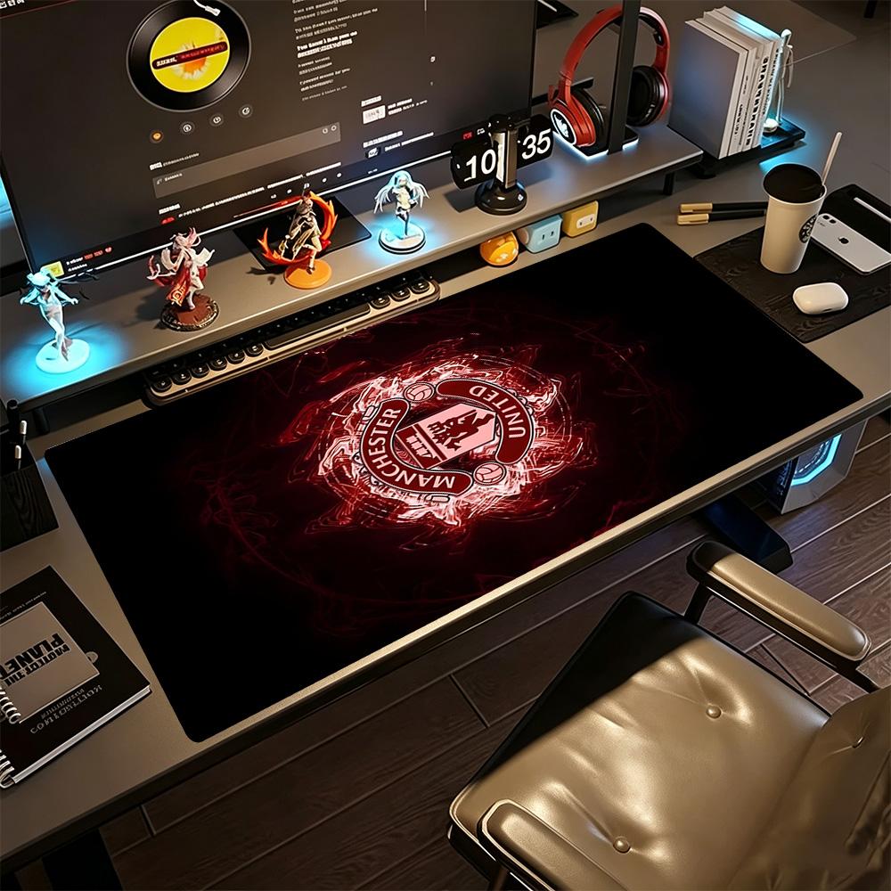 Manchester Large Mouse Pad Gamer Mousepad Study Desk Mat Non-Slip Rubber Bottom Computer Desk Office Decoration Accessory