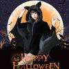Halloween Black Vampire Bat Cosplay Costume Woman Black Evil Horror Hooded Vampire Bat Sleeve Jumpsuit Cosplay Halloween Costumes Cos