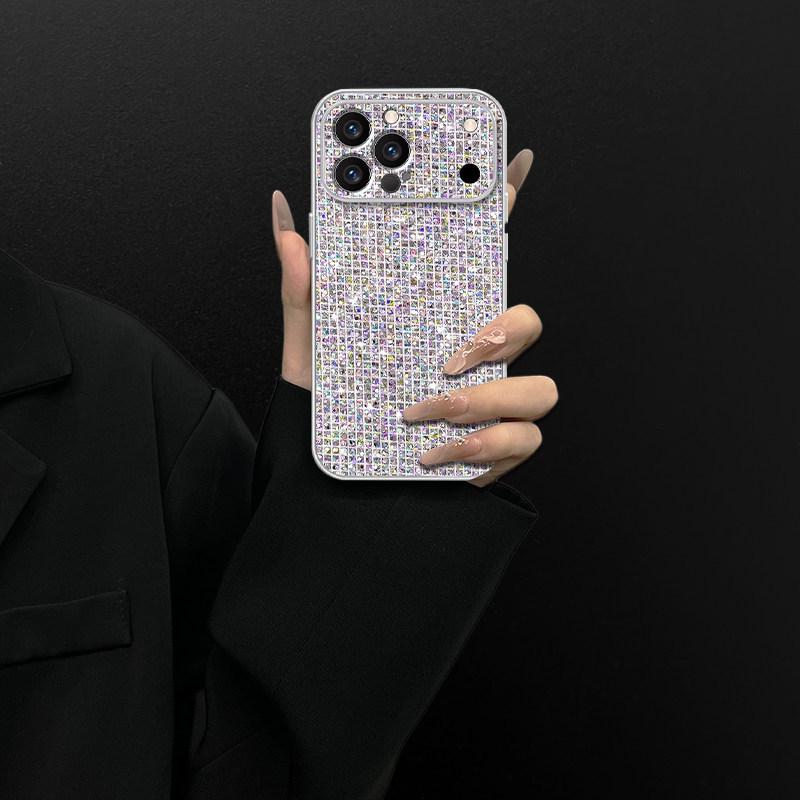 Silver Flash Is Suitable for Huawei P80 Mobile Phone Case P70 Protective Case P60Pro Metallic Paint P50 Light Luxury P40 New