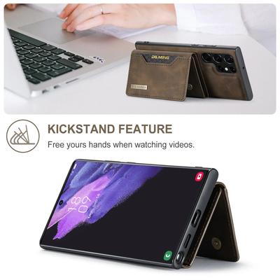 Odnímatelný zadní kryt 2 v 1 pro Samsung Galaxy S23 FE S24 S22 Ultra Plus Peněženka s držákem na karty Magnetické kožené pouzdro na telefon