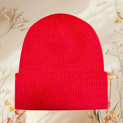 Autumn and Winter Warm Thread Knitted Hat Embroidered Versatile Acrylic Wool Hat Men Cold Hat Men