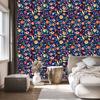Ladybugs Wallpaper Navy Blue for Living Room and Bedroom 50x1000