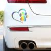 Decorative Sticker Colorfast Exquisite Pattern Creative Dog Paw Print Car Decal for Home