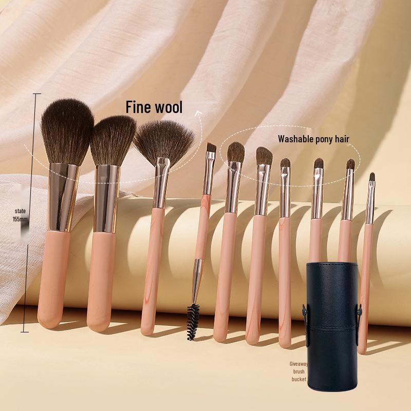 12-Piece Mini Portable Makeup Brush Set with Fiber Bristles: Powder & Eyeshadow Brushes, Complete Beauty Tool Kit.