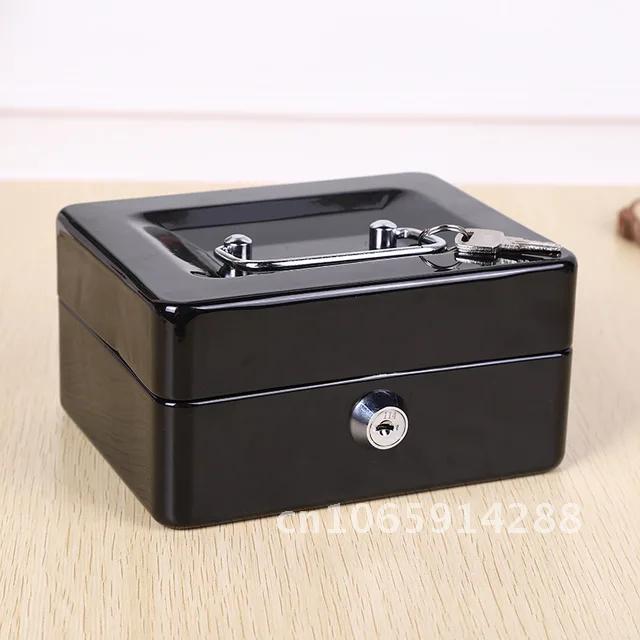 Bank Money Box Storage Gadgets for Home Insurance Metal Store Box, Money Security, Box Money Convenience