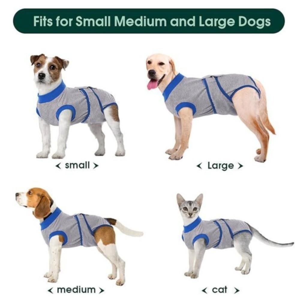 Soft Dog Sterilization Clothes Adjustable Postoperative Bodysuit Dog Recovery Suit  Pet Care