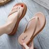 Heightening Platform Flip-flops Fairy Wind-cool Slippers 2024 Summer Thick-soled Slippers for Women To Wear Outside Women Shoes