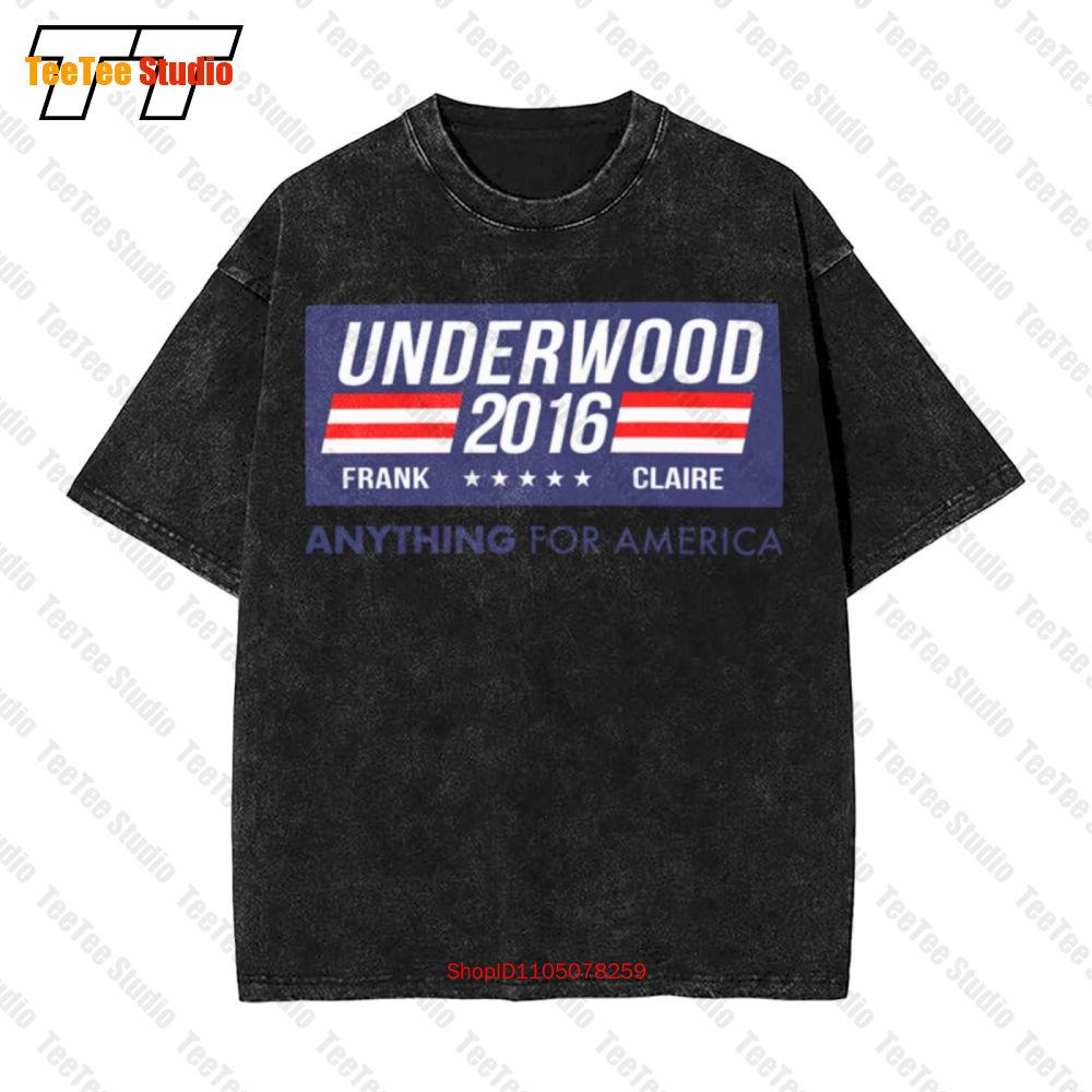 House Of Cards Tv Inspired Underwood Cols Vintage Oversized TShirt SQR S