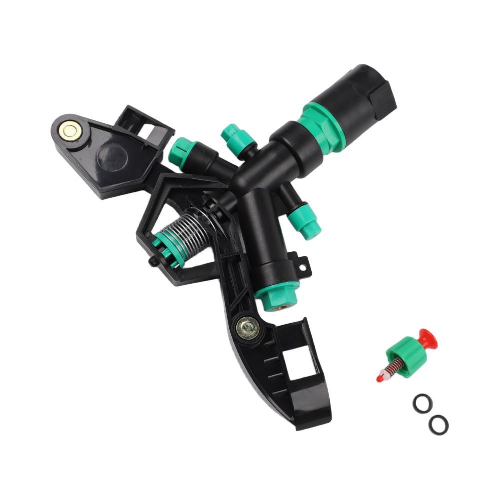 Adjustable Spray Garden Sprinkler 360-degree Distribution Efficient Water Coverage Lawn Maintenance Mechanical Rotation