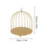 Iron Bird Cage Cosmetic Organizer Elegant Cosmetic Display Stand  Cosmetics Display