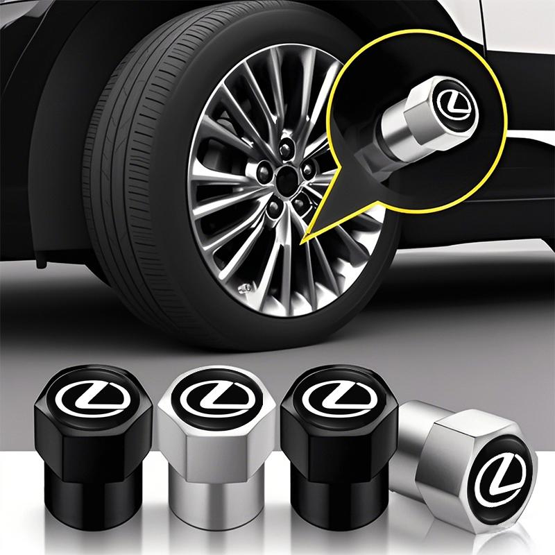Car Tire Wheel Valve Caps Cover Suede Car Key Chain Ring Keychain For Lexus F SPORT ES RX NX LS UX LM LX GX LC RZ IS CT GS RC HSNJ7 