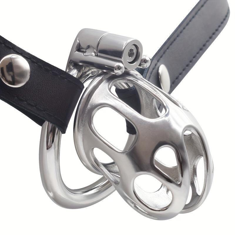 1ks mužský pás cudnosti s kovovou klecí na penis z nerezové oceli mužské hračky pro potěšení Velké BDSM sexuální produkty pro muže gay