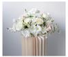 White Wedding Floral Art Wall Hanging Decoration - Artificial Flowers for Outdoor Event and Ceremony Background Arrangement