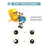 Building Block Compatible With 71483 Adventure Treasure Finnjake Square Head Boy, Creative Toy Puzzle
