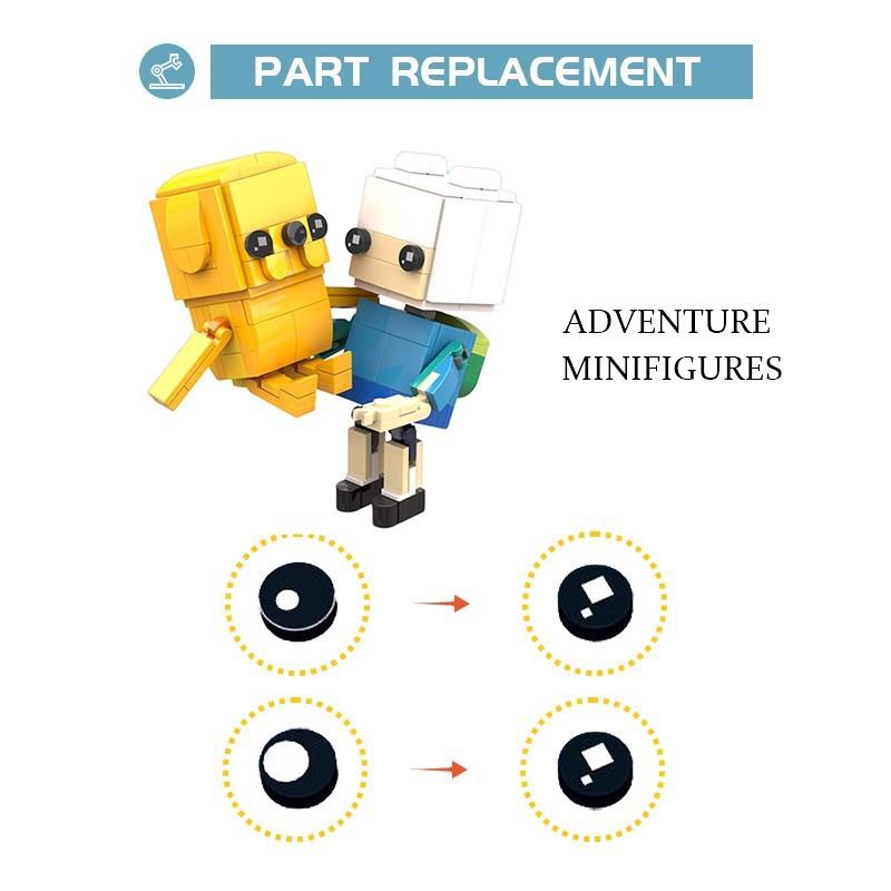 Building Block Compatible With 71483 Adventure Treasure Finnjake Square Head Boy, Creative Toy Puzzle