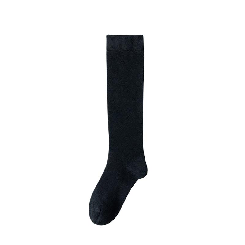 

Female Spring and Autumn Cotton Pressure Thin Long Leg Socks 1 pair чёрный