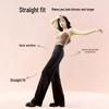 Ju Jingyi Style Women's Slimming Straight Leg Wide-Leg Pants