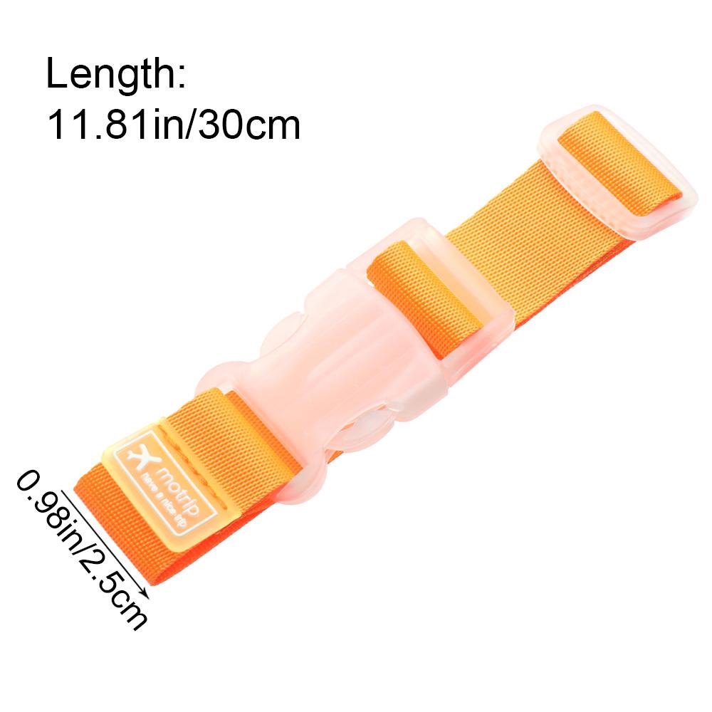Tiras de Nylon Coloridas Ajustáveis para Bagagem Cinto de Bagagem Fivela de Segurança Botão Acessórios para Bagagem de Viagem Suprimentos para Aeronaves