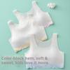 Sweet Soft Comfortable Racerback Training Vest for Growing School Girls Thin Lightweight Breathable Daily Developmental Undergarment