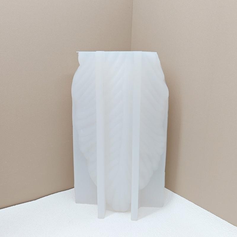 Silicone Vase Molds Leaf Shape Flower Container Moulds Unique Jewelry Jars Molds Silicone Texture for Hand-Making Crafts