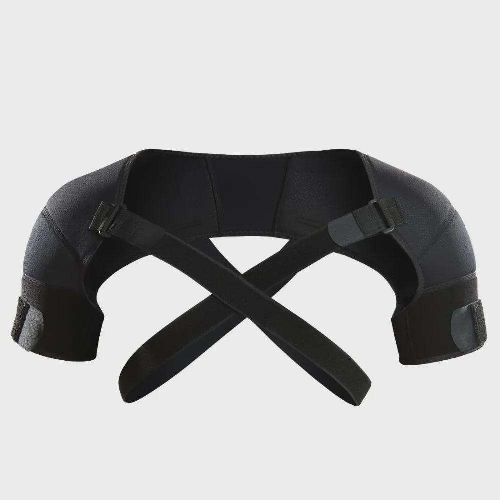 Adjustable Double Shoulder Brace for Back Pain Relief with Cross Straps