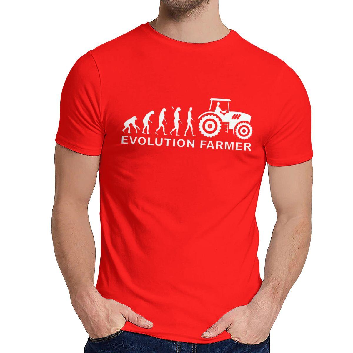 O Neck Evolution Farmer T Shirt Vintage For Male Pure Cotton Evolution Tractor T Shirt Wholesale XL