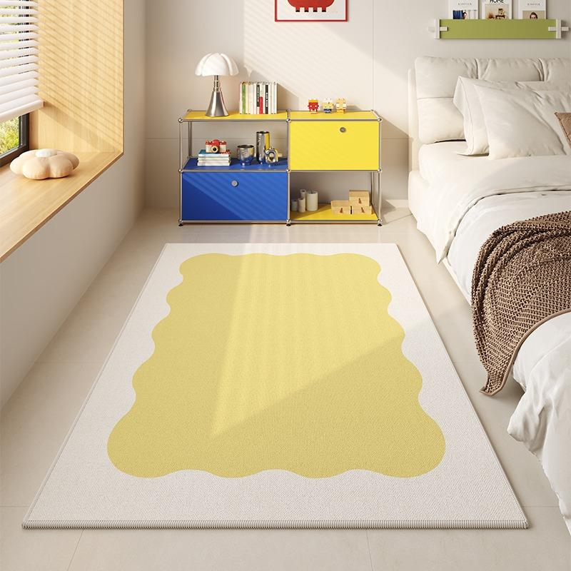 

Bedroom Floor Mat Non-slip Soft Comfortable Carpet Blue and White Wave Geometric Cute Rug Long Home Decoration Mats 40x120cm