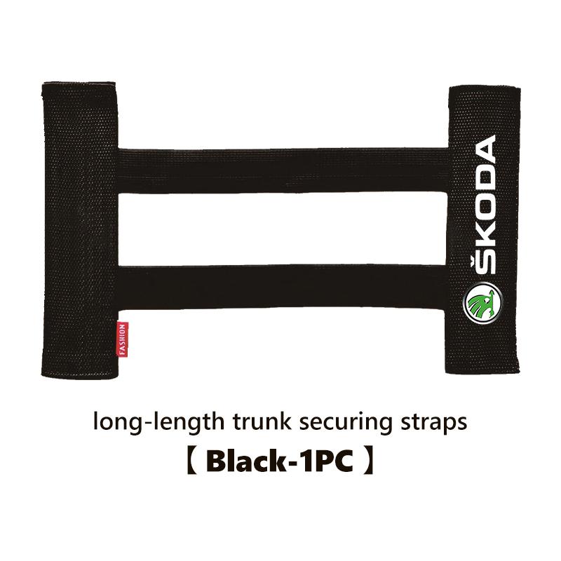 Car Interior Organizer Back Rear Trunk Storage Mesh Fixed Straps For Skoda S Kodiaq Octavia 2 3 Yeti Karoq Rapid Fabia VII VRSTN3
