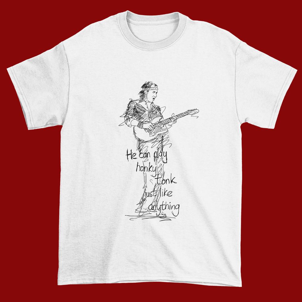 New Mark Knopfler Basic Art Short Sleeve White All Size QQ378 Unisex T-Shirt