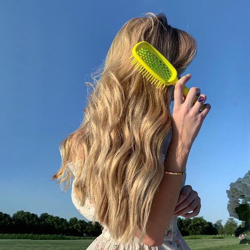 1PC Hair Comb Detangling Tangled Hair Comb Hollow Out Massage Combs Anti-static Hair Comb Salon Hairdressing Styling Tools