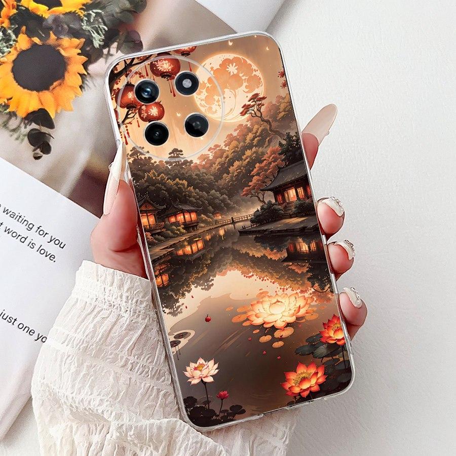 For Realme 11 4G Case Lovely Cartoon Painted Silicone Soft TPU Capa Fundas for Realme11 4G Funda Phone Coque 6.4''