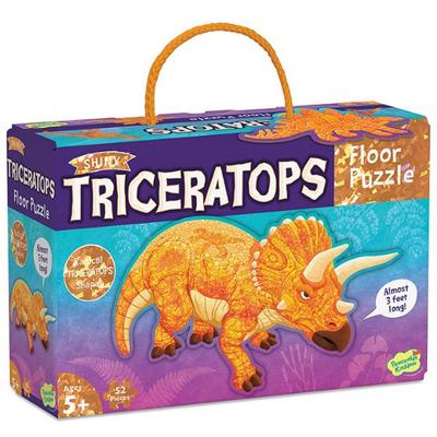 Puzzle de sol Triceratops 52 pièces