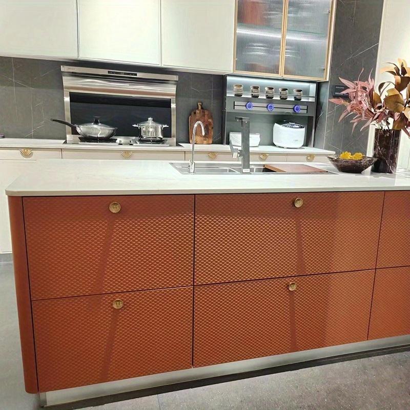 1PC Light Luxury Closet Door Handle French Semi-circular Fan-shaped  Gold Cabinet Drawer Furniture accessories--For Cabinet Doors, Cabinets, Drawers