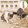 Natural Jute Cat Scratcher Rope 10M Heavy Duty Tear Resistant for Cat Grinding Claws Outdoor Interactive Play Supplies