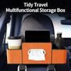 Vehicle Interior Organizer Hanging Storage Box Cup Holder Phone Slot Key Pocket for Multipurpose Storage