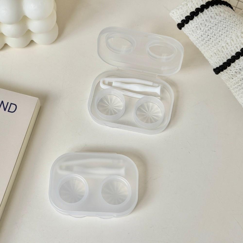 Portable Contact Lens Box Transparent Cosmetic Lenses Container New Lenses Soak Container Travel