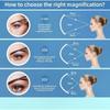 Lighted Magnifying Mirror with 30x Zoom Portable Makeup Mirror with LED Lights Foldable Design for Travel Use