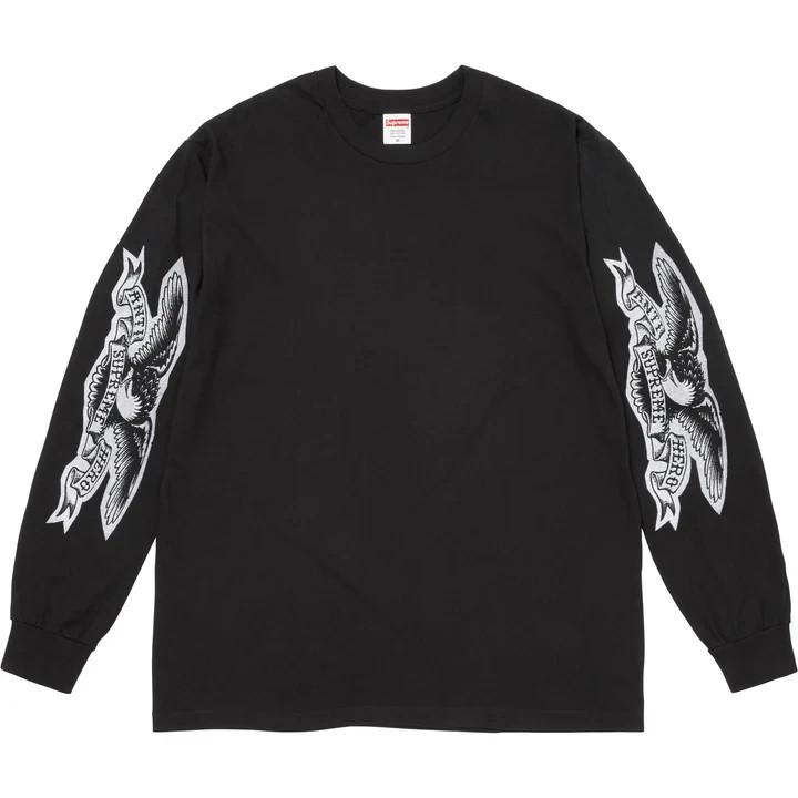 Supreme ANTIHERO Eagle L/S Tee Black S