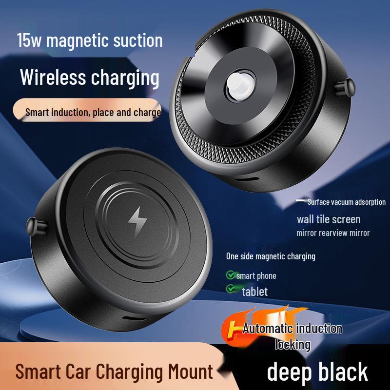 M8 Wireless Charger Vacuum Suction Car Phone Holder with Fast Charging Induction