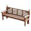 1/12 Doll House Vintage Style Wooden Patio Bench & Cushion Furniture Set for Living Room Life Scene