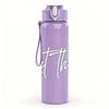 1PC Let Them Minimal Letter Art Print 750ml Color Plastic Sports Water Bottle Leakproof Flip Straw Lid Suitable for Sports Office Home Use