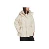 Adidas Originals Solid Color Zipper Hooded Cotton Jacket Women Jacket White HK5249