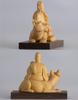 Tiny Buddha Inari God gold clay Inari Buddha Statue Figure Wood Carving Ornament Inari no 7.3cm (Wooden Boxwood, finish)_Inari (GSB Kami)