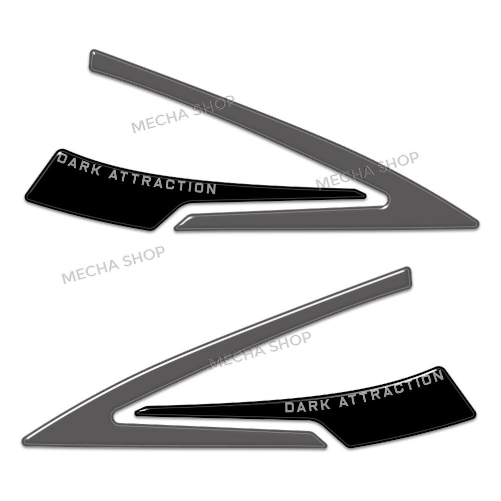 3D Resin Motorcycle Sticker Set Front Fairing Decals For MT-07 MT 07 MT07 2025 Tank Mat Decals