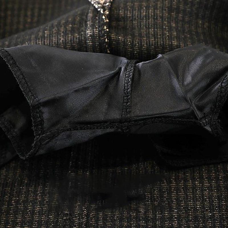 Karomuster Wollmischung Gürtelröcke Hohe Taille Schlank Hahnentritt A-Linien-Rock